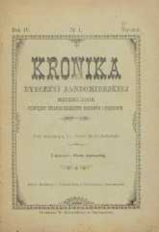 Kronika Diecezji Sandomierskiej, 1911, R. 4, nr 1
