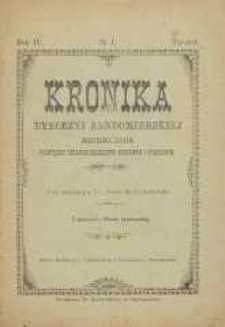 Kronika Diecezji Sandomierskiej, 1911, R. 4, nr 1