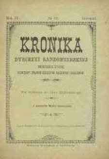 Kronika Diecezji Sandomierskiej, 1911, R. 4, nr 10