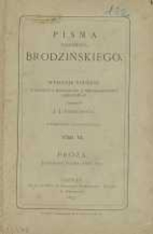 Pisma Kazimierza Brodzińskiego. T. 6 : Proza. Literatura polska (1822-1823)