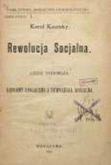 Rewolucja socjalna Cz. 1 : reformy społeczne a rewolucja