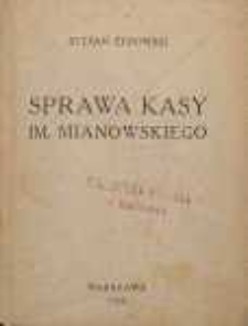 Sprawa Kasy im. Mianowskiego