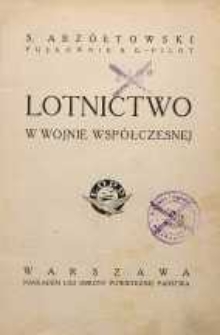 Lotnictwo w wojnie wsp&oacute;łczesnej