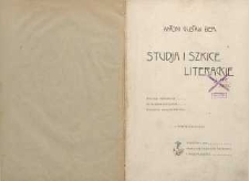 Studja i szkice literackie