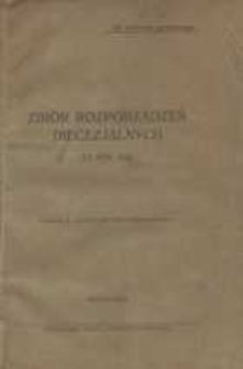 Zbiór rozporządzeń diecezjalnych za rok 1922