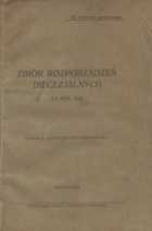 Zbiór rozporządzeń diecezjalnych za rok 1922