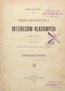 Przeciwieństwa interesów klasowych roku 1789