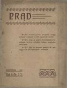 Prąd : Miesięcznik społeczny i literacko naukowy, 1909, R. 1, nr 2/3