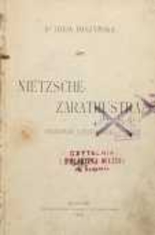 Nietzsche Zarathustra : studyum literackie