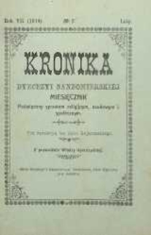 Kronika Diecezji Sandomierskiej, 1914, R. 7, nr 2