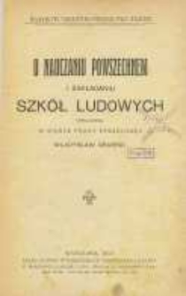 O nauczaniu powszechnem i zakładaniu szkół ludowych