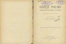 Dzieje Polski chronologicznie ułożone z uwzględnieniem opracowań najnowszych