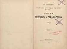 Studia do historyi literatury polskiej : wiek XIX : rozprawy i sprawozdania T. 3