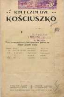 Kim i czem był Kościuszko