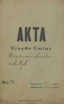 Akta Urzędu Gminy : o wydawaniu dowodów osobistych