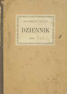 Dziennik na rok szkolny 1934/35 : klasa V