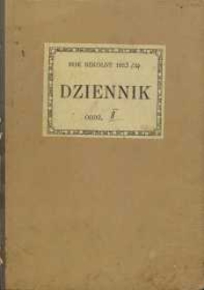 Dziennik na rok szkolny 1933/34 : klasa II