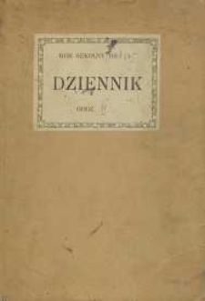 Dziennik na rok szkolny 1934/35 : klasa VI