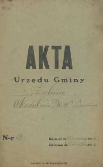 Akta Urzędu Gminy Zalesice : o komitecie P[rzysposobienia] W [ojskowego] i W[ychowania] Fizycznego