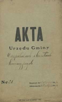 Akta Urzędu Gminy Zalesice : o szpitalach i kosztach kuracyjnych