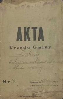 Akta Urzędu Gminy Zalesice : o ubezpieczeniu budowli od ognia i składki ogniowej