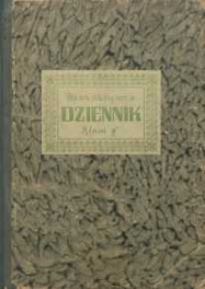 Dziennik na rok szkolny 1937/38 : klasa VI