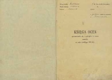 Księga ocen sprawowania się i postępów w nauce uczniów w roku szkolnym 1936/37