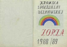 Kronika Spółdzielni Uczniowskiej Zorza 1988/89,[1990/91]