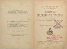 Historya ekonomii politycznej