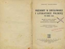 Przewrót w umysłowości w literaturze polskiej po roku 1863