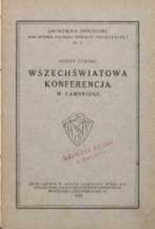 Wszechświatowa konferencja w Cambridge