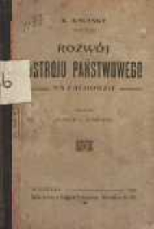 Rozwój ustroju państwowego na Zachodzie