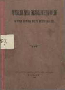 Przegląd życia gospodarczego Polski w okresie od połowy maja do września 1926 roku