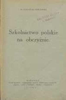 Szkolnictwo polskie na obczyźnie