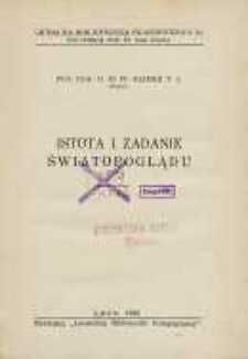 Istota i zadanie światopoglądu