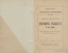 Historya filozofii w XIX wieku : od początku tego stulecia do chwili bieżącej