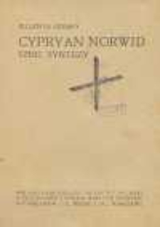 Cypryan Norwid : szkic syntezy