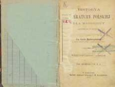 Historya literatury polskiej dla młodzieży opowiedziana w krótkości