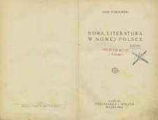 Nowa literatura w nowej Polsce