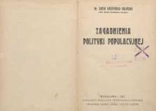 Zagadnienia polityki populacyjnej