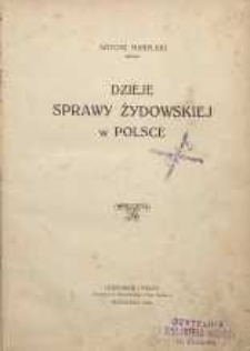 Dzieje sprawy żydowskiej w Polsce