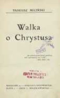 Walka o Chrystusa