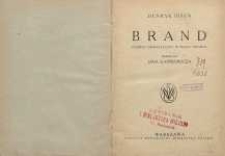 Brand : poemat dramatyczny w pięciu aktach
