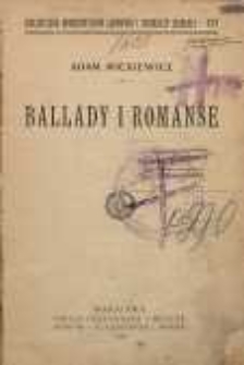 Ballady i romanse