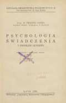 Psychologia świadczenia i problem sugestii