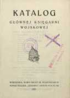 Katalog Głównej Księgarni Wojskowej 1927-1928
