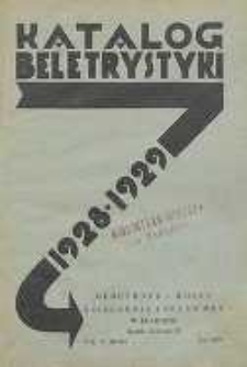 Katalog beletrystyki : 1928-1929 : według autor&oacute;w