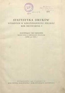 Statystyka druków wydanych w Rzeczypospolitej Polskiej rok 1932