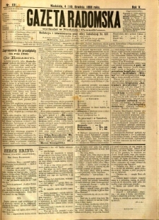 Gazeta Radomska, 1888, R. 5, nr 101