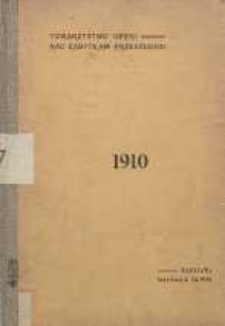 Sprawozdanie zarządu Towarzystwa opieki nad zabytkami przeszłości : 1910